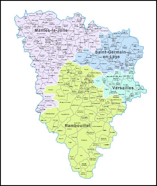 Carte des Yvelines 78 ouverture fermeture installation depannage entretien motorisation