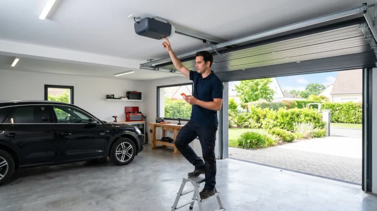 Réparation porte de garage à Montigny-le-Bretonneux programmation motorisation garage moderne