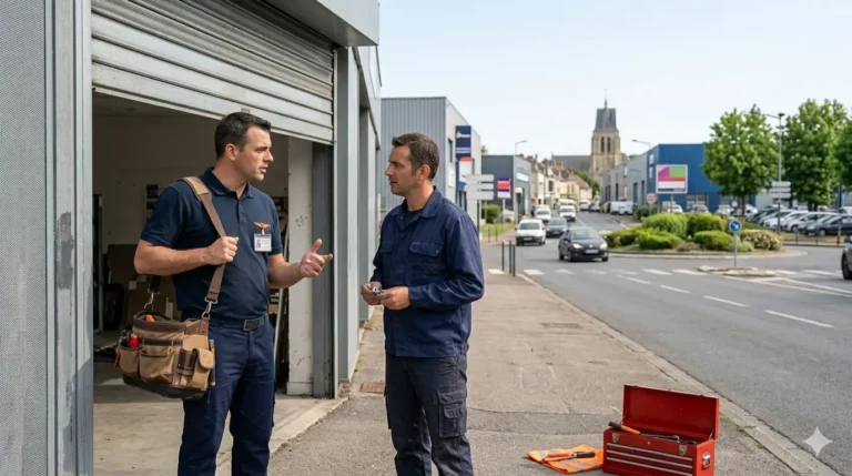 Dépannage porte de garage à Herblay-sur-Seine dépannage rideau métallique zone d'activités Patte d'Oie