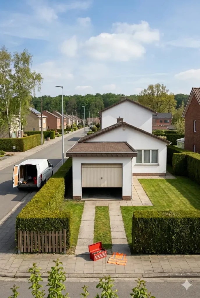 dépannage porte de garage à Maurepas porte sectionnelle bloquée pavillon lotissement lisière forêt