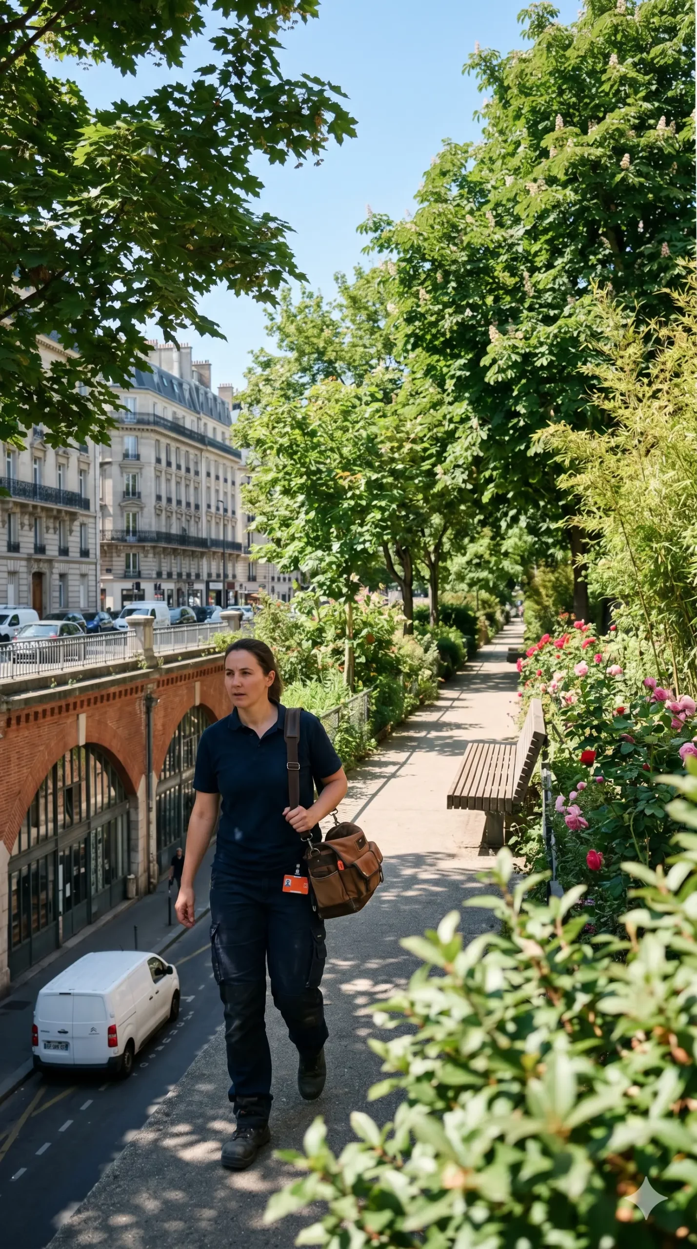 Technicien DB Assistance réparant une porte de garage à Paris 12e