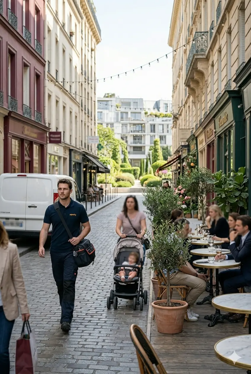 Dépannage porte de garage à Paris 17e (75017) · intervention rapide DB Assistance