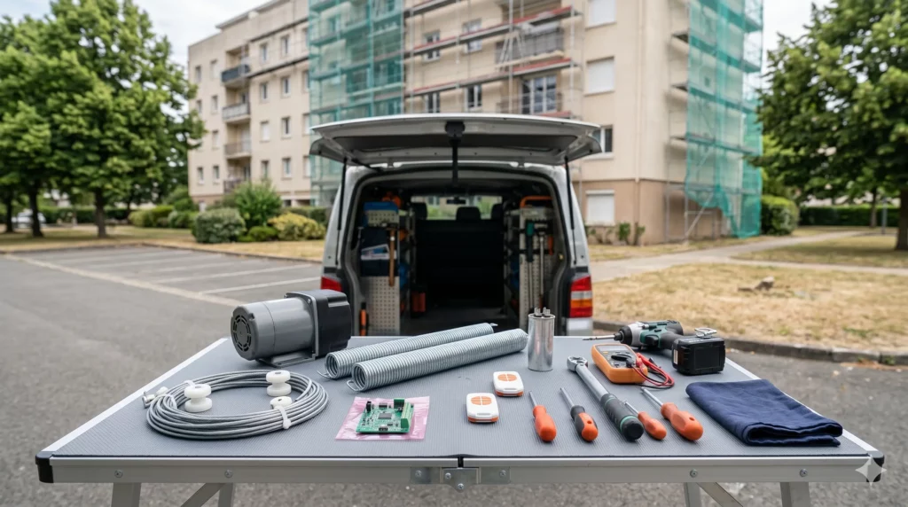 Dépannage porte de garage à Garges-lès-Gonesse pièces certifiées toutes marques rénovation urbaine Dame Blanche