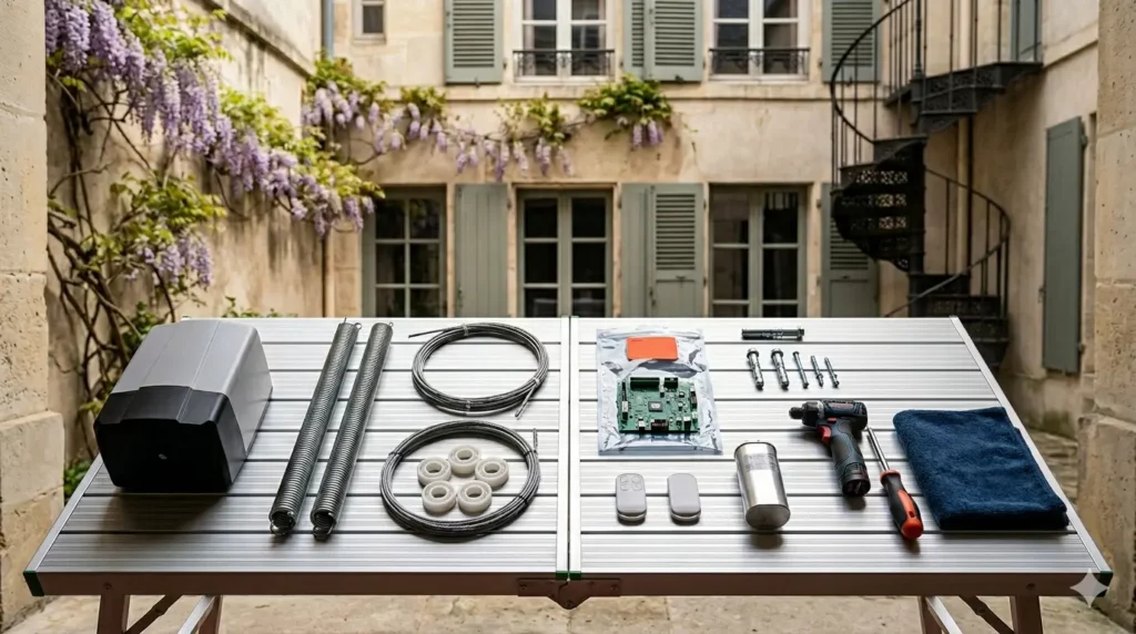 Dépannage porte de garage Paris 13e pièces certifiées toutes marques dalle Olympiades tours