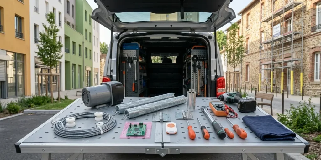 Dépannage porte de garage à Villiers-le-Bel pièces certifiées toutes marques rénovation urbaine ANRU