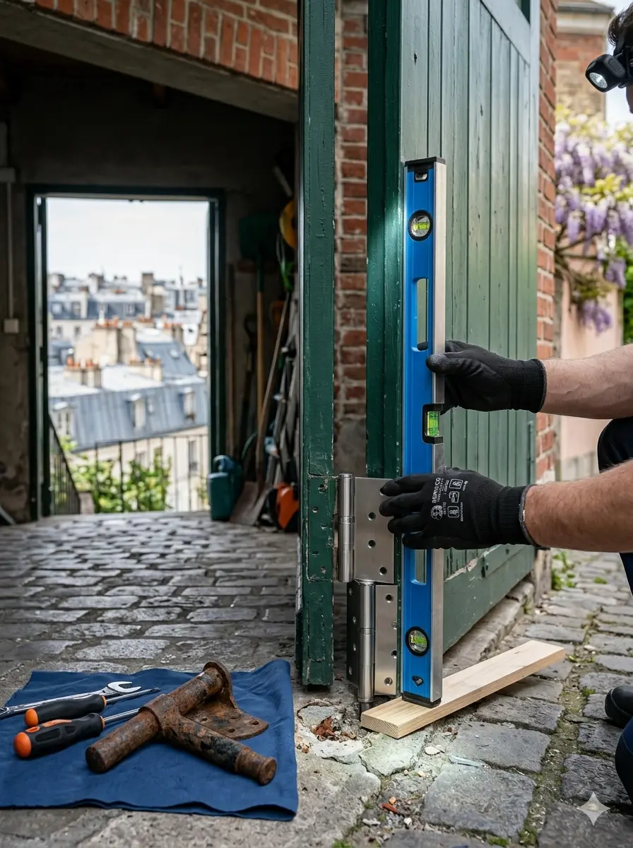 Intervention récente de réparation de porte de garage à Paris 20e (75020)