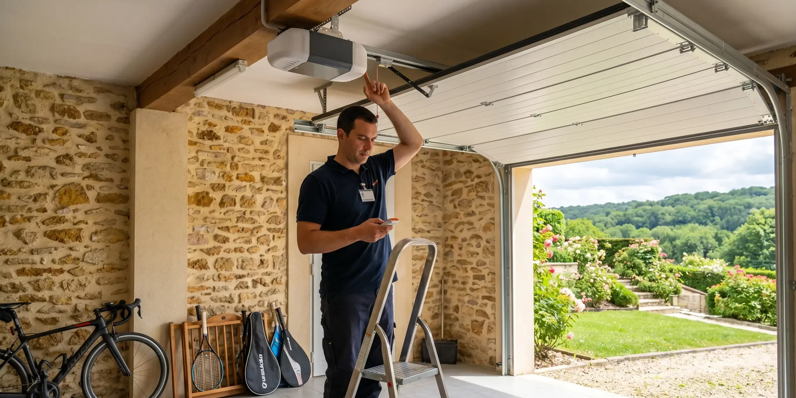 Motorisation de porte de garage à Eaubonne