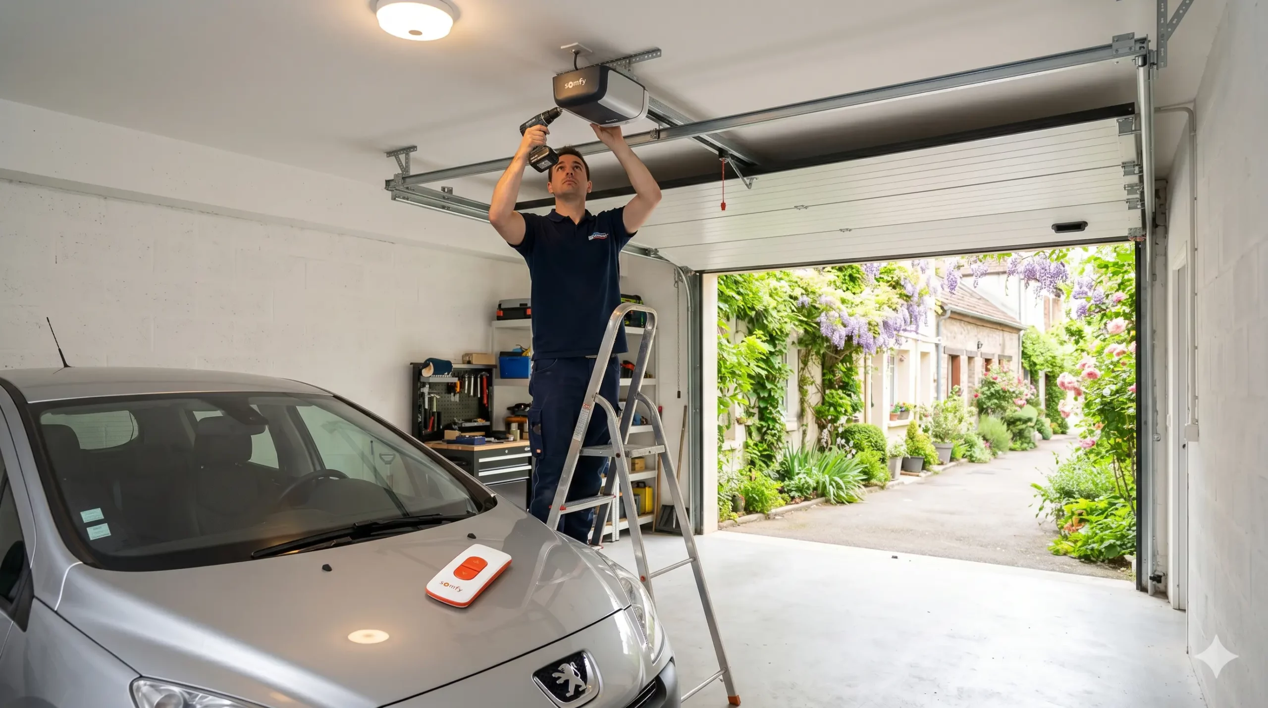 Motorisation de porte de garage à Paris 15e
