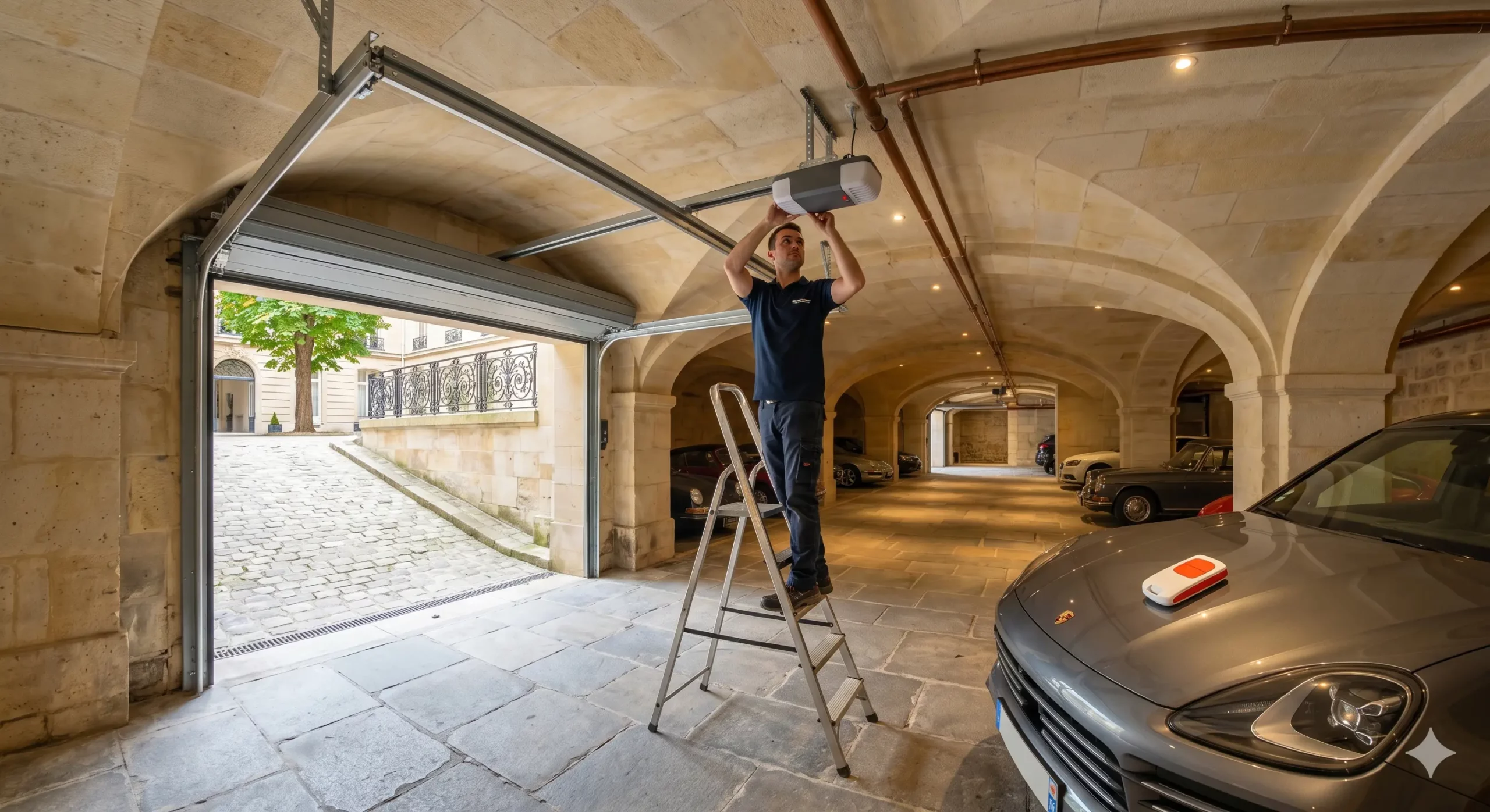 Motorisation de porte de garage à Paris 17e