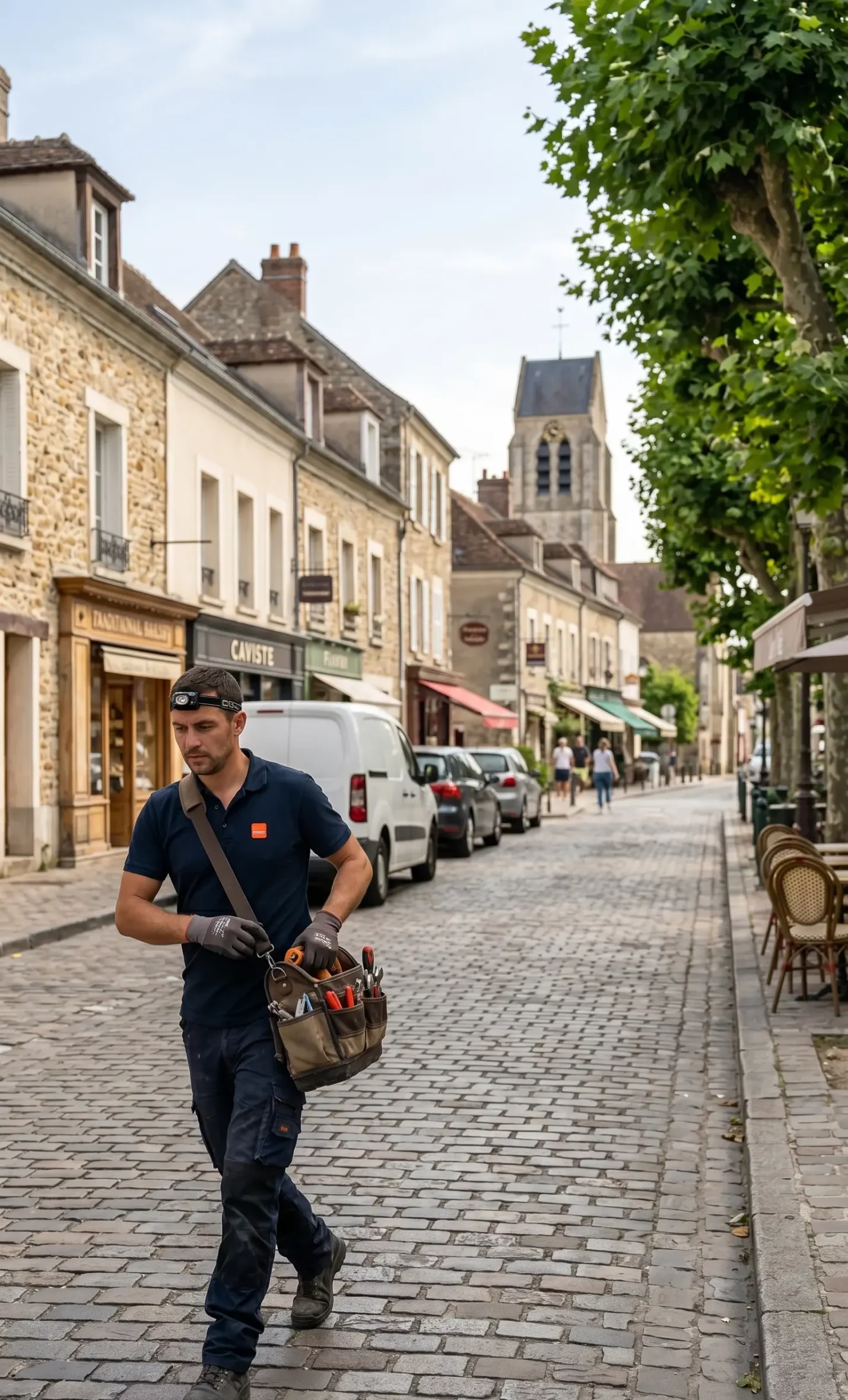 Technicien DB Assistance réparant une porte de garage à Fontenay-sous-Bois