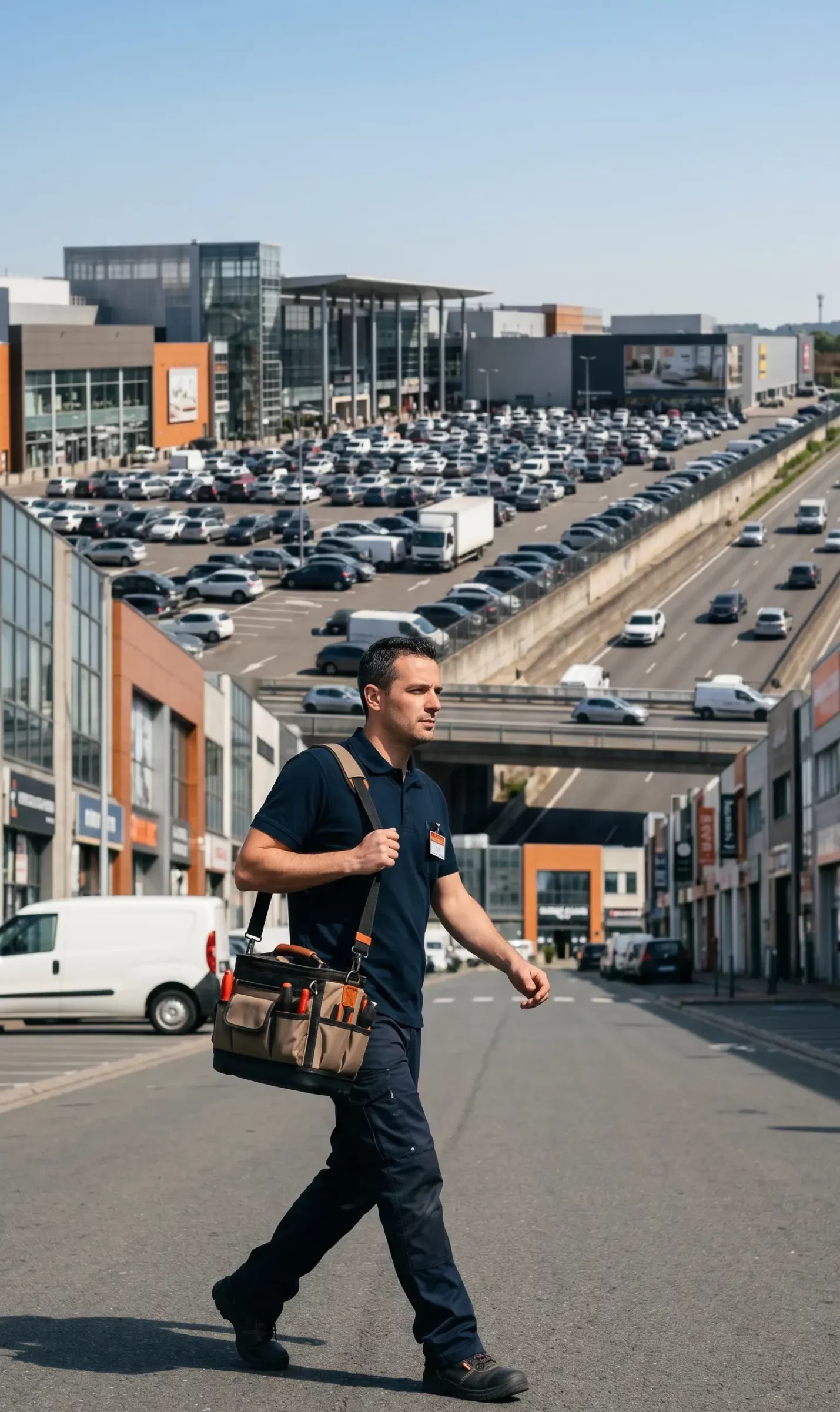 Technicien DB Assistance réparant une porte de garage à Thiais