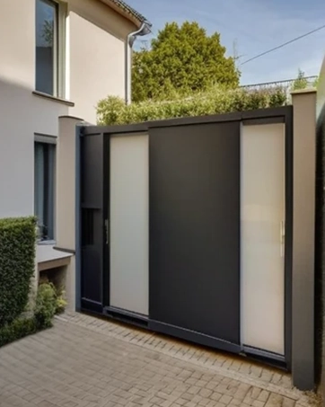 Cas concret installation portail à Clamart (92140)