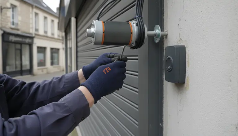 Motorisation de rideau métallique à Courbevoie