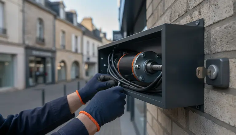 Motorisation de rideau métallique à Élancourt