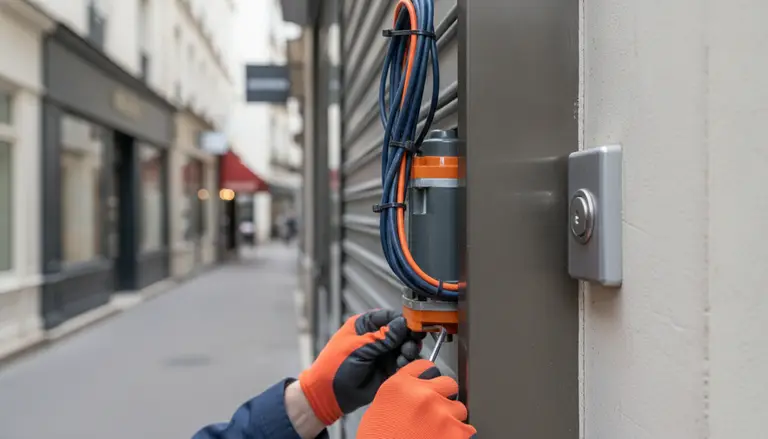 Motorisation de rideau métallique à Paris 11e