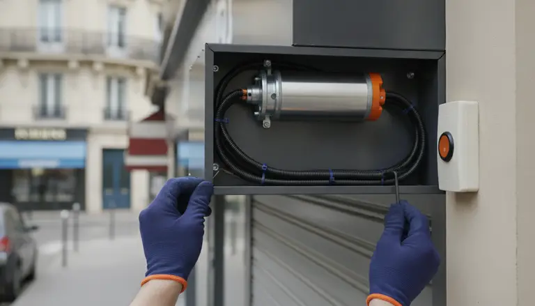 Motorisation de rideau métallique à Paris 13e