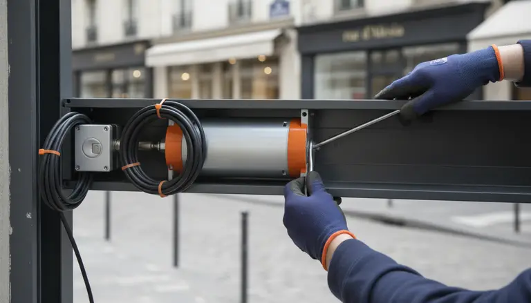 Motorisation de rideau métallique à Paris 14e