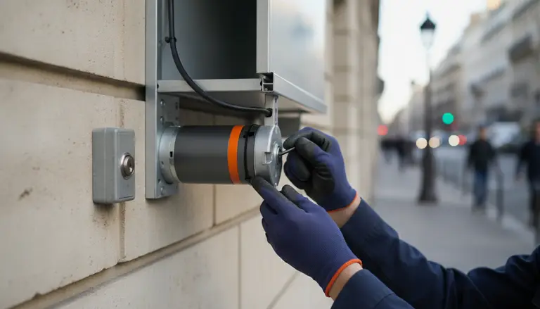 Motorisation de rideau métallique à Paris 1er