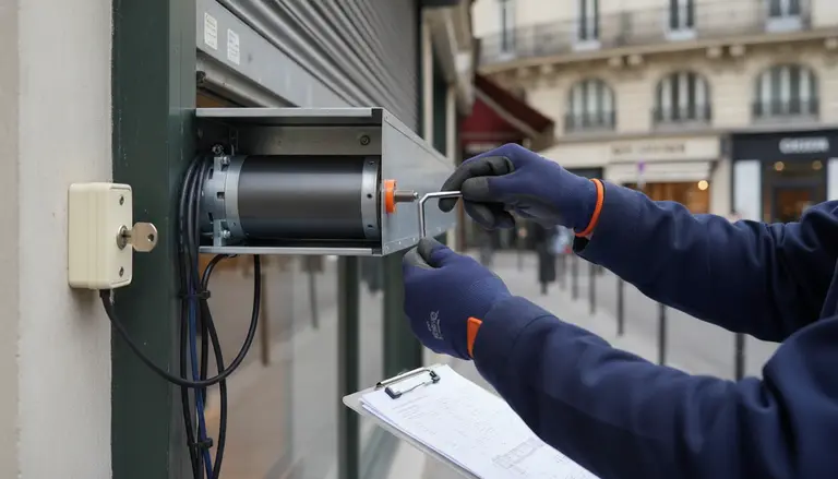 Motorisation de rideau métallique à Paris 4e