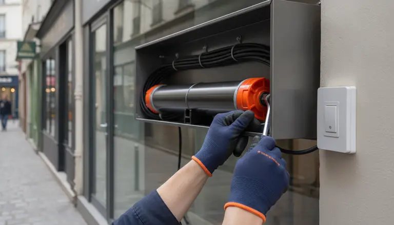 Motorisation de rideau métallique à Paris 5e