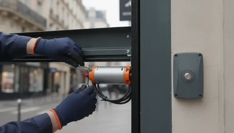 Motorisation de rideau métallique à Paris 6e