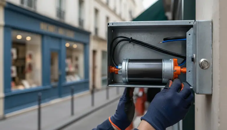Motorisation de rideau métallique à Paris 9e
