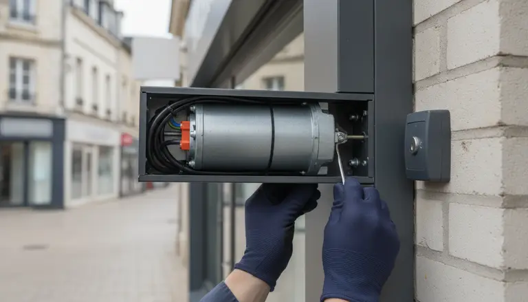 Motorisation de rideau métallique à Plaisir
