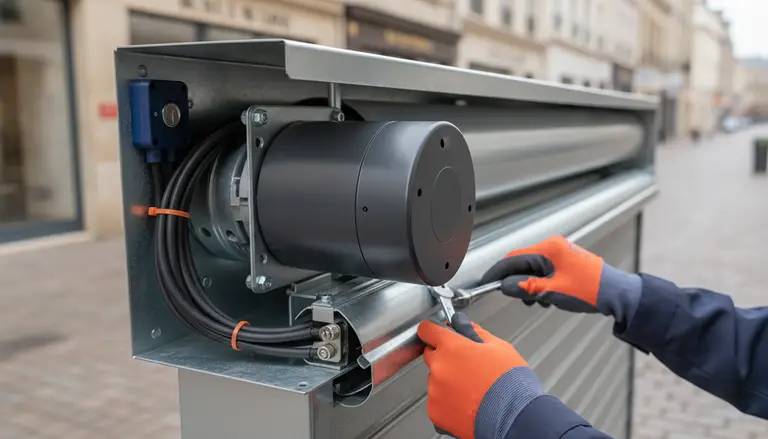 Motorisation de rideau métallique à Puteaux