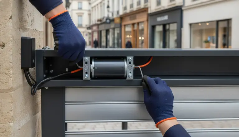 Motorisation de rideau métallique à Versailles
