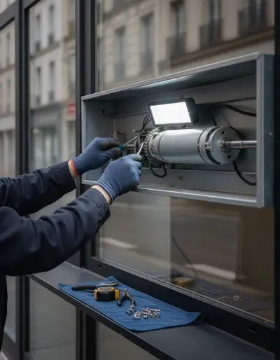 Intervention récente de réparation de rideau métallique à Clamart (92140)