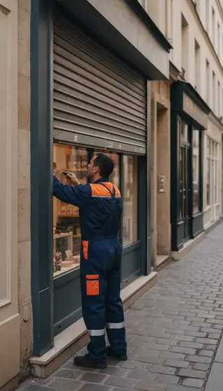 Dépannage rideau métallique à Paris 17e (75017) · intervention rapide DB Assistance