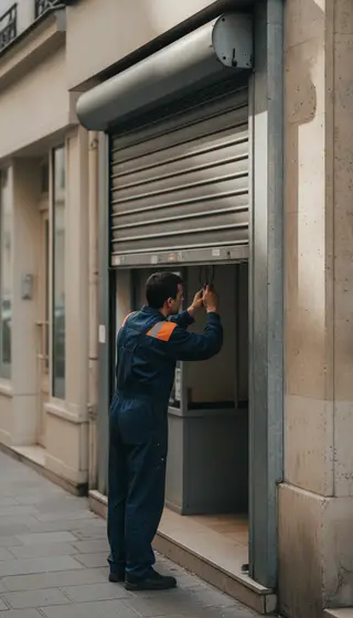 Dépannage rideau métallique à Paris 20e (75020) · intervention rapide DB Assistance