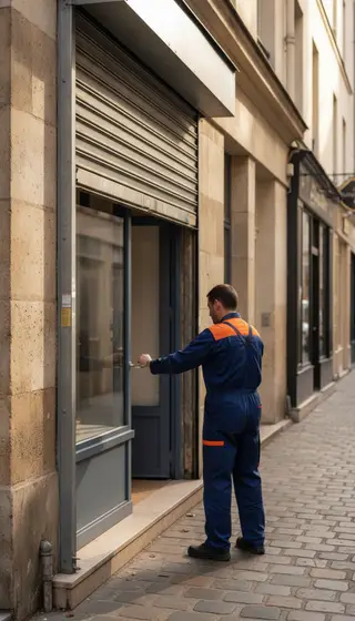 Dépannage rideau métallique à Paris 5e (75005) · intervention rapide DB Assistance