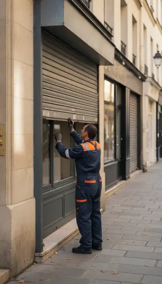 Dépannage rideau métallique à Paris 6e (75006) · intervention rapide DB Assistance