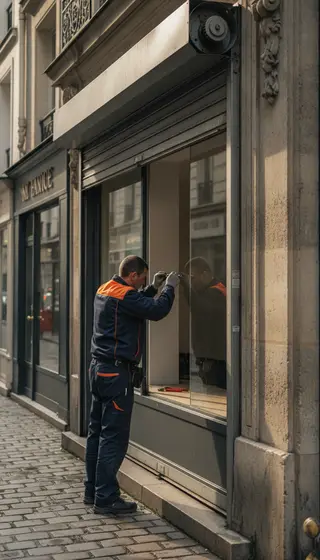 Dépannage rideau métallique à Paris 9e (75009) · intervention rapide DB Assistance