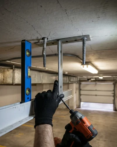 Dépannage porte de garage à Montigny-lès-Cormeilles — renforcement fixation parking vibrations A15