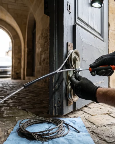 réparation porte de garage à Versailles remplacement câble porte basculante quartier Notre-Dame